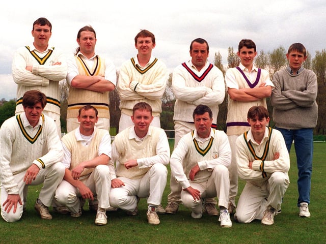 Rothwell CC. Pictured, back row from left, are Nigel Danby, Jonathan Cockroft, Dave Stocks, Phil Smith, Simon Danby and Karl Ward (scorer). Front row, from left, are Michael Adams, Martin Brock, Richard Hopwood, John Baddeley, (captain) and Craig Ancliffe.