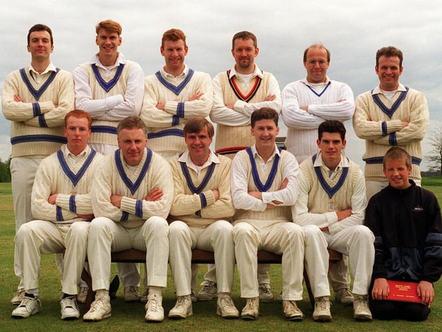 Whitkirk CC of Division 1 pictured in May 1996. Back row from left, are Jeremy Bowman, Simon Bowman, Alistair Bowman, Neil Edgecock, Glyn Jepson and Tim Hegarty. Front row, from left, are Matthew O'Brien, Martin Sparling, Tony Nicholson, Stuart Pickles, (captain) Jonathan Colley and Matthew Wright (scorer).