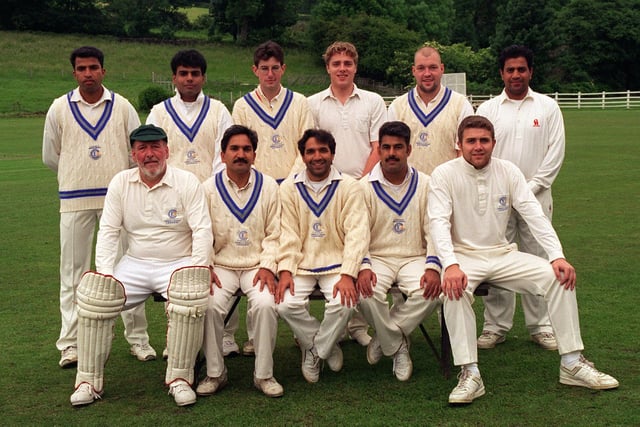 Pictured, back row from left, are Mohammed Wasim, Abid Sarwar, Paddy Meredith, Michael Brearley, Phillip Wilkinson and Khalid Mahmood. Front row, from left, are Geoff Wilkinson, Maz Bhatti, Mohammed Maroof, Fazal Hussain and Tony Armitage.
