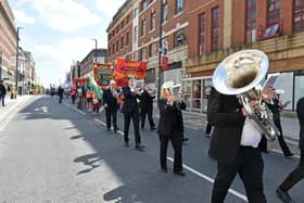 The parade headed through the city centre at lunchtime. Here are some of the best pictures: