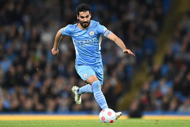 PRAISE: For Leeds United from Manchester City star Ilkay Gundogan, above.
Photo by Shaun Botterill/Getty Images.