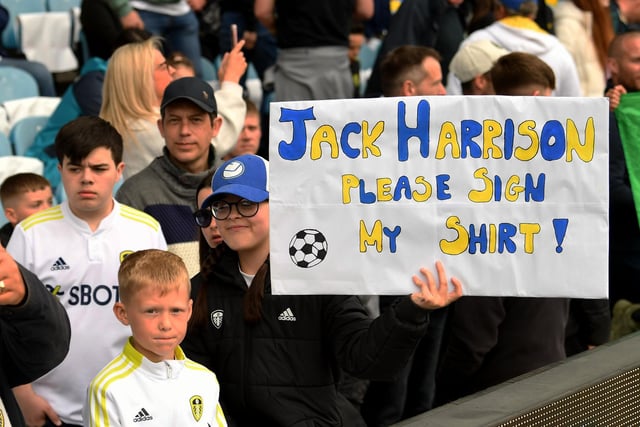 For winger-turned-wing back Jack Harrison in the stands.