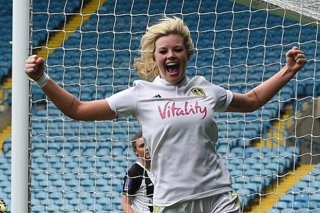 Leeds United Women's Laura Bartup finished the season as the league's joint-top goalscorer. Picture: Leeds United.