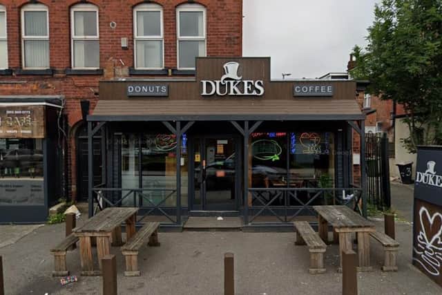 Dukes is a small chain in Leeds selling large donuts in a variety of flavours. Photo: Google