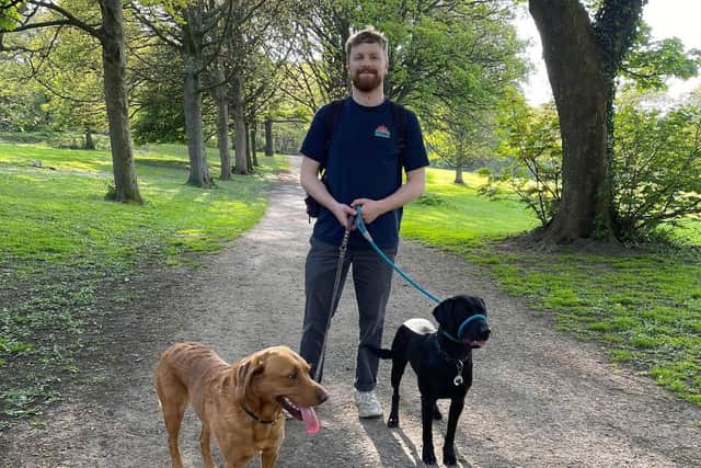 Ambitious Jack spent five full weeks custom designing his van so it can transport up to four dogs safely to walk locations and has now launched his new business as a dog walker under the name 'Dogs a good un''.
