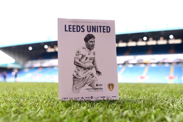 Gelhardt is featured on the front cover of the Leeds United matchday programme ahead of the 1-1 draw with Southampton at Elland Road as his stock continues to rise. (Photo by Stu Forster/Getty Images)