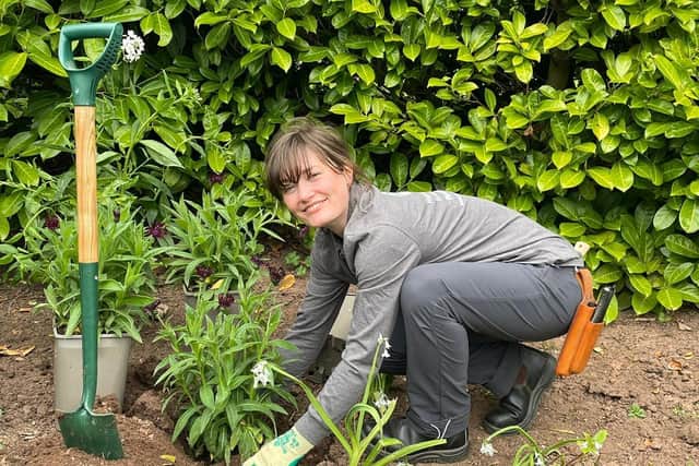 Kate is a month into her job as a trainee gardener at York Gate, where she also volunteered.