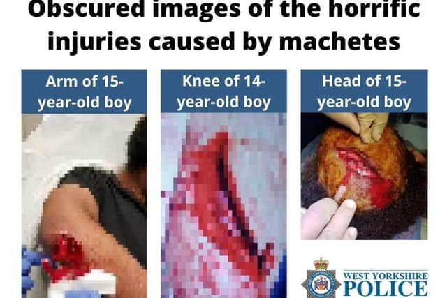 Some of the computer-obscured images relkeased by the police. (Pic: WYP)