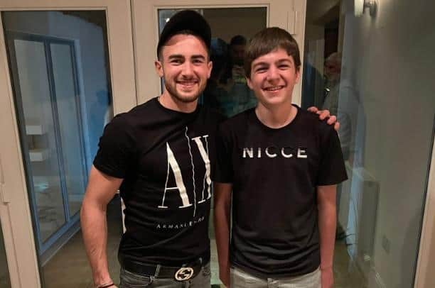FAMILY FRIEND - Jack Harrison is raising funds for family friend Oliver Johnson, a teenager who has been diagnosed with a rare genetic disease that has left him unable to see.