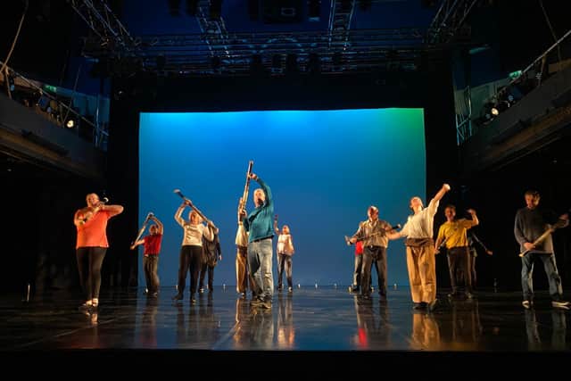 The group's performance at the Riley Theatre was inspired by climate change. Credit: Rachel Wesson