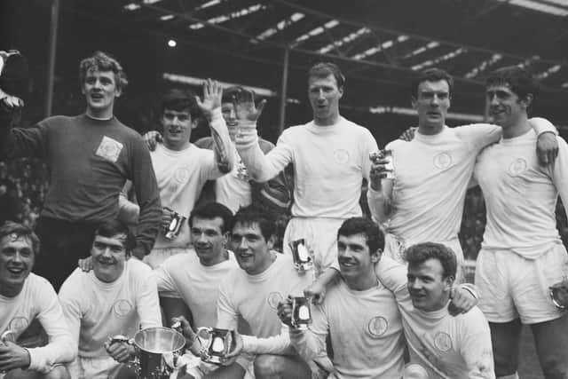 HONOURS: Eddie Gray [back row; second from left] was a member of the 1968 League Cup-winning squad that also defeated Arsenal