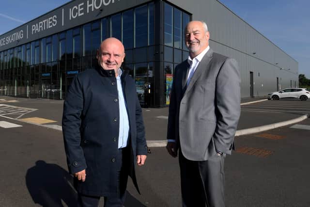 Leeds Knights Coach Dave Whistle (right) left the club in January after owner Steve Nell (left) decided he wanted to bring in a new coach. Picture: Simon Hulme.