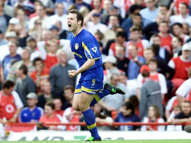 FLASHBACK: Mark ‘The Duke’ Viduka, above, scored the winner in Leeds United’s last win at Arsenal on May 4, 2003, a victory that kept United in the top flight for another year. Picture: Tom Hevezi/PA Wire.