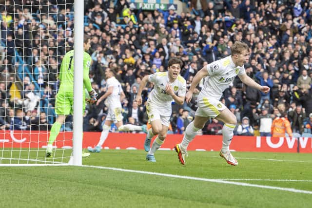 Leeds United fans continue their call for Joe Gelhardt (right) to start up front. Picture: Tony Johnson.