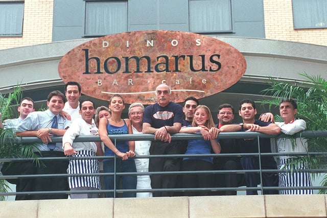 Do you ever eat here back in the day? Homarus at Blades Court. Pictured are the staff outside the restaurant.