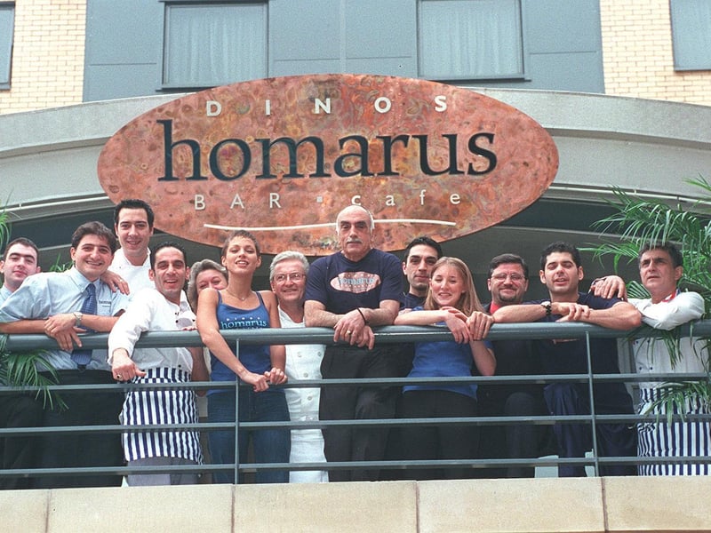 Do you ever eat here back in the day? Homarus at Blades Court. Pictured are the staff outside the restaurant.