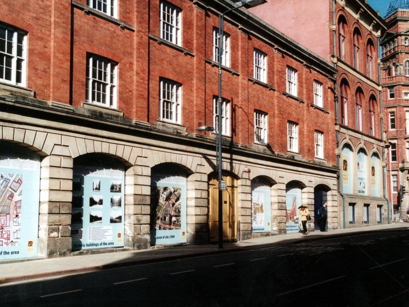 Looking across Great George Street from the old Leeds Schools and Education board buildings. The main building seen here is Stansfield Chambers.