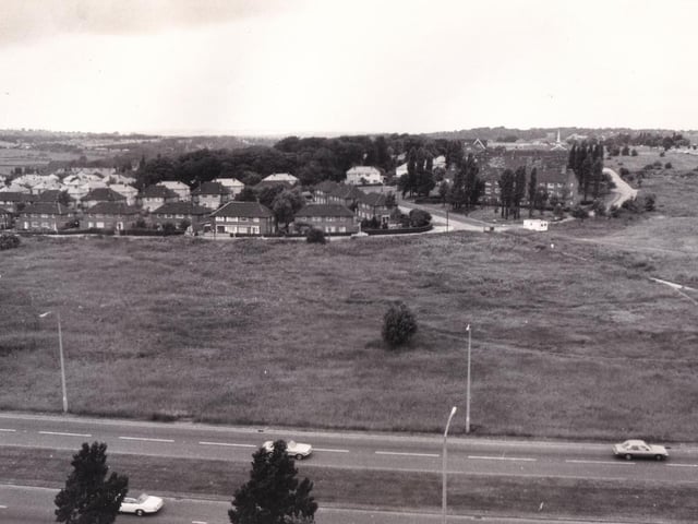 A view of part of the area between King Lane and the Ring Road in July 1979.