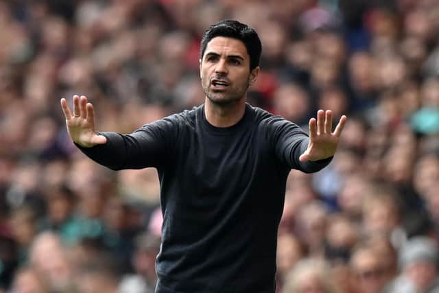 INJURIES UPDATE: Provided by Arsenal boss Mikel Arteta, above.
Photo by GLYN KIRK/AFP via Getty Images.