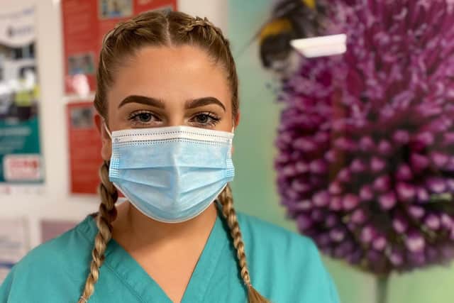 Charlotte Brockway, 25, began her healthcare career as an apprentice in 2013.
cc NHS