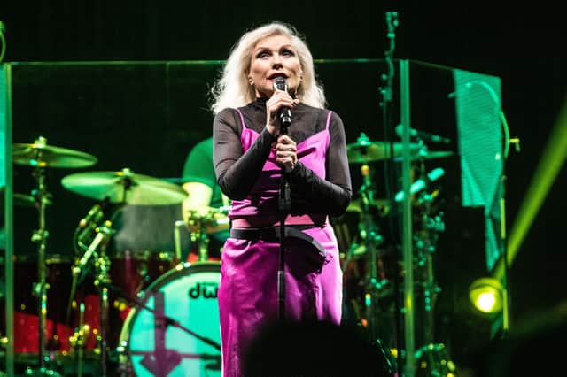 Debbie Harry of Blondie performing at the First Direct Arena, Leeds. Picture: Anthony Longstaff