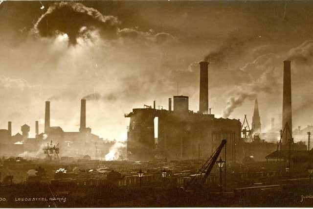 Leeds Steel Works at Hunslet in the 1920s.