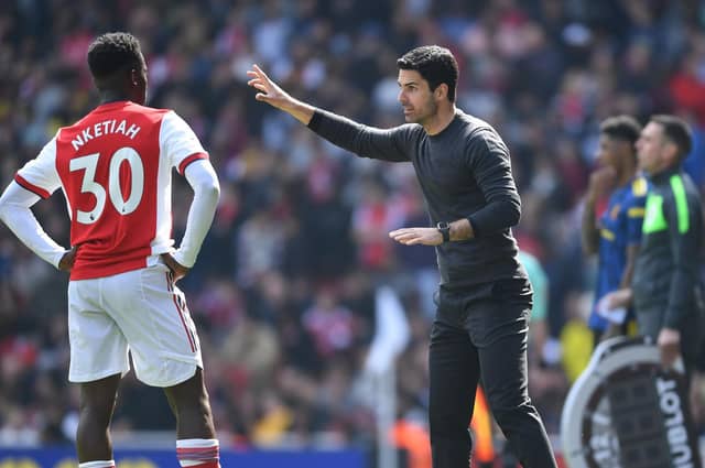 Mikel Arteta could name an unchanged XI from the side that beat West Ham United last weekend (Photo by Stuart MacFarlane/Arsenal FC via Getty Images)