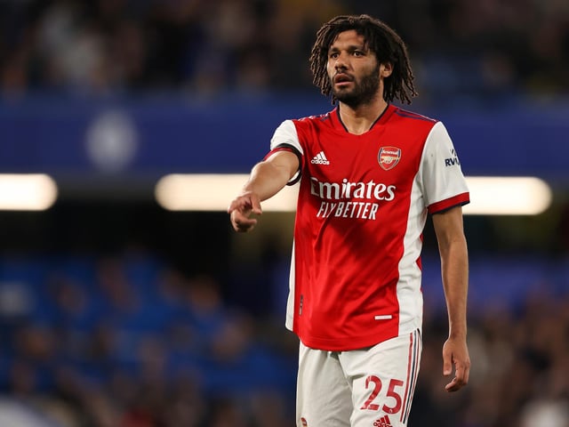 Egyptian international Mohamed Elneny did not feature at Elland Road earlier in the season, but in Thomas Partey's absence the distinctive midfielder is in line to start once again (Photo by James Williamson - AMA/Getty Images)