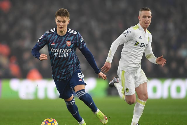 Norwegian midfielder Martin Odegaard picked up an assist against Leeds at Elland Road and will be the Gunners' key creative player this weekend (Photo by David Price/Arsenal FC via Getty Images)