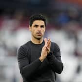 BOOST: For Arsenal boss Mikel Arteta, above, ahead of Sunday's clash against Leeds United at the Emirates.
Photo by IAN KINGTON/IKIMAGES/AFP via Getty Images.