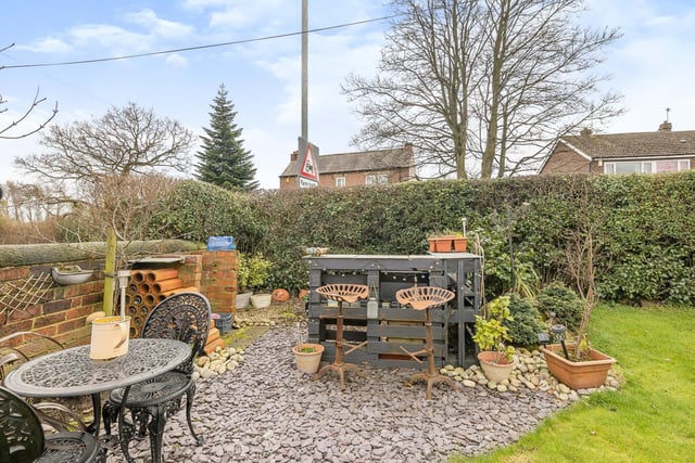 The property also features a lovely patio area. Ideal for a sunny afternoon.