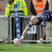 Luke Briscoe is one try away from a career century. Picture by Allan McKenzie/SWpix.com.