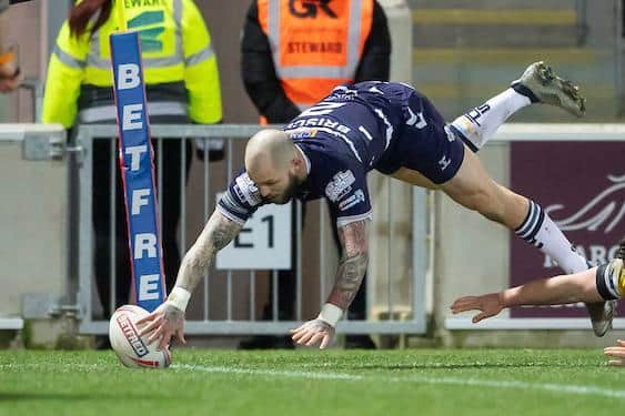 Luke Briscoe is one try away from a career century. Picture by Allan McKenzie/SWpix.com.