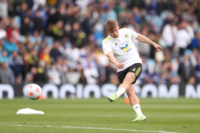 STARTING: Twenty-year-old Leeds United forward Joe Gelhardt.
Photo by Lewis Storey/Getty Images.