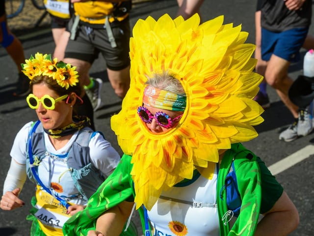 There were some colourful costumes on display.