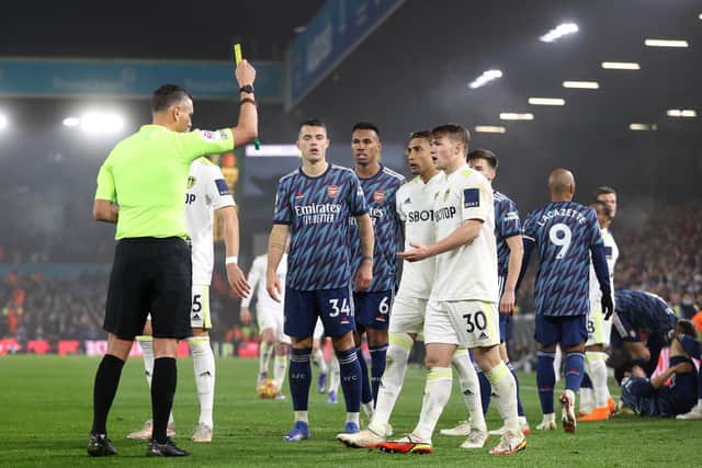 Joe Gelhardt made his first Premier League start in December, when Arsenal beat Leeds United 4-1. Pic: Tim Keeton.