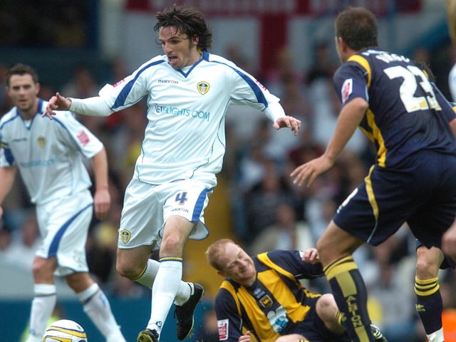 Jonathan Douglas drives through the heart of midfield.