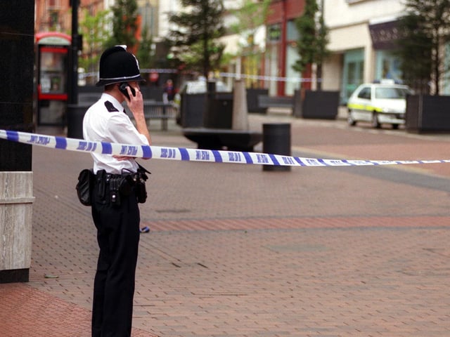 A bomb scare forced the evacuation of Briggate.