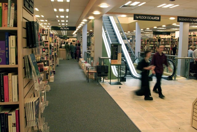 Borders book store opened on Briggate in Leeds city centre.
