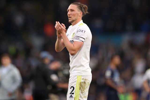 Leeds United defender Luke Ayling has been acting Whites captain in the absence of Liam Cooper. Pic: Lewis Storey.