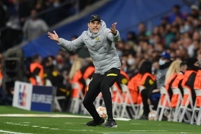 INJURIES: For Chelsea boss Thomas Tuchel, above, to contend with.
Photo by David Ramos/Getty Images.
