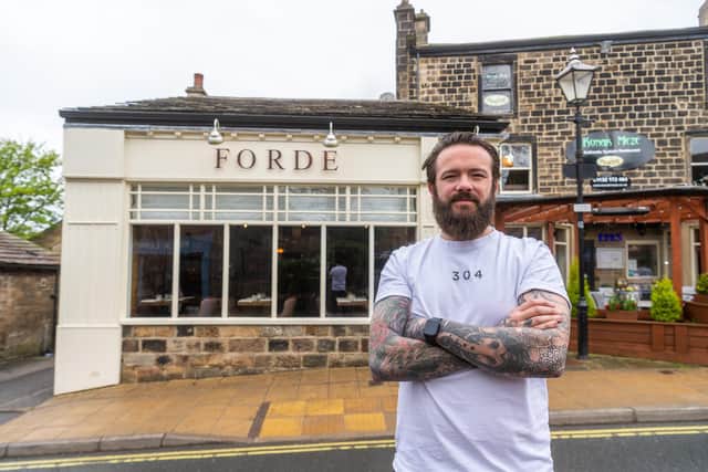 Leeds chef Matt Healy outside his Horsforth restaurant Forde, which opened at the end of last year (Photo: James Hardisty)