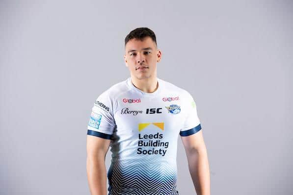 Tyler Dupree pictured at Rhinos' pre-season media day in 2020. Picture by Alan McKenzie.