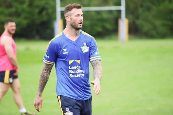Zak Hardaker in training with Rhinos. Picture by Phil Daly/Leeds Rhinos/SWpix.com.