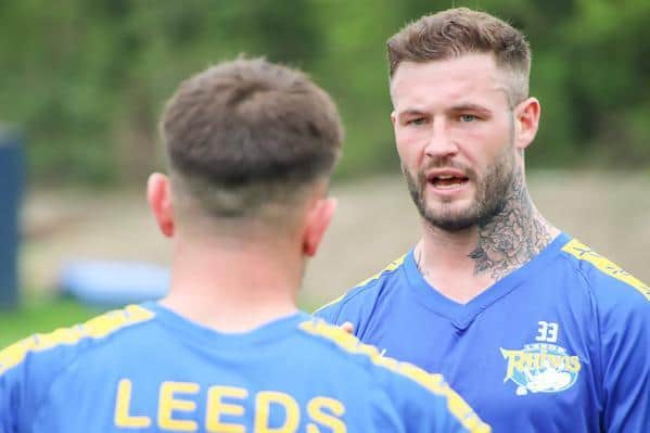Zak Hardaker is back in trianing with Rhinos. Picture by Phil Daly/Leeds Rhinos/SWpix.com.