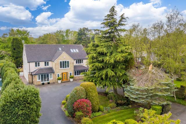The property boasts a large in-out carriageway leading up to the front door.