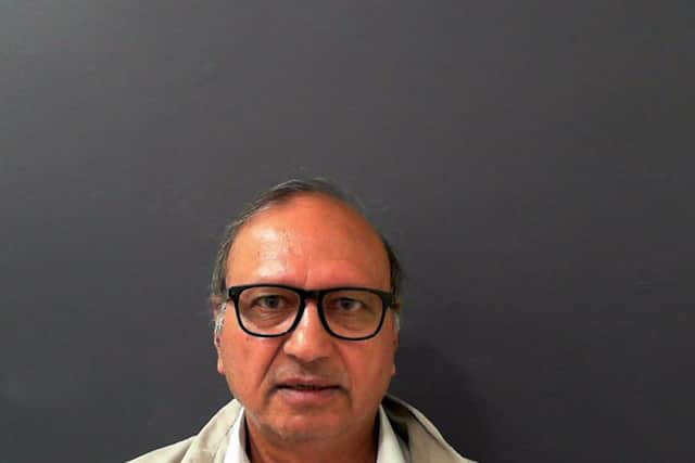 Sukhdev Singh, 73, of Moor Allerton in Leeds, targeted and exploited a man with learning disabilities out of his home and savings. He then spent the money he had stolen on private tuition fees, gambling and jewellery. Photo: North Yorkshire Police.