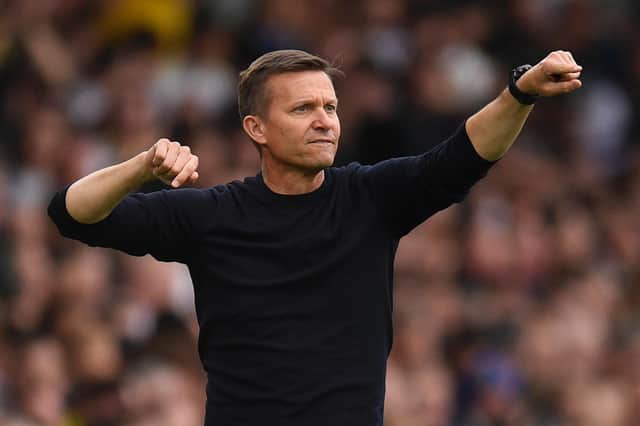 Leeds United boss Jesse Marsch was brought in with the explicit task of securing the Whites' Premier League status for the 2022/2023 season. Pic: Oli Scarff.