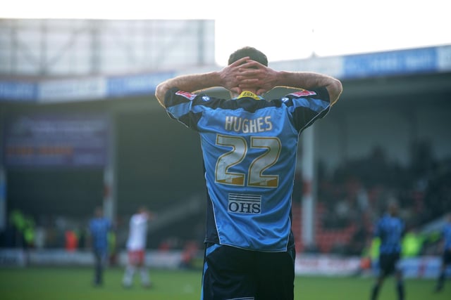 Andy Hughes cuts a frustrated figure during Leeds United's League clash against Walsall at the Bescot Stadium in January 2009.