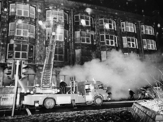 A major blaze at Concourse House on Wellington Street was tackled by firefighters in January 1983.